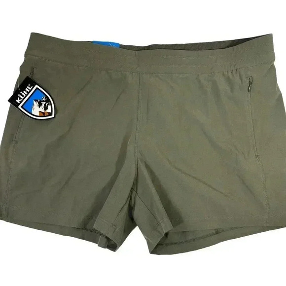 NWT Kuhl Freeflex Sage Green Shorts Size XL Styled For Curves - Picture 1 of 7